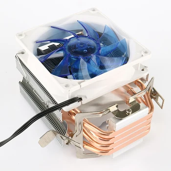 ALLOYSEED Tower Desktop PC CPU Chlazení Ventilátor 4 Měděné Heat-Pipes 3 Pin Herní Systém Chlazení Chladič Chladič pro AMD Intel