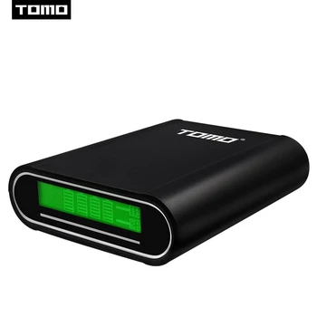 TOMO S4 18650 nabíječka powerbank případě lithiová baterie skladování diy box LCD displej Typ C 3 porty USB vstup