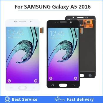 OLED LCD Náhradní Pro Samsung Galaxy A5 2016 A510 A510F A510M A510FD LCD Displej Dotykový Displej Digitizer Shromáždění nastavitelný