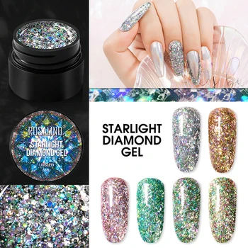 Lak Diamond Gel Flitr Třpytky Světlé Malování Gel Namočte Off UV LED Nehtů Gel Lakem MPwell