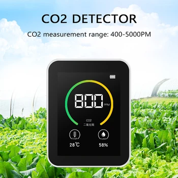 Detektor plynu Analyzátor Plynů, Kvalitu Ovzduší, Sledování CO2 Metr Vzduch Analyzátor CO2 Detektor CO2 Čidlo CO2 a Sledovat zemědělské výsadbu