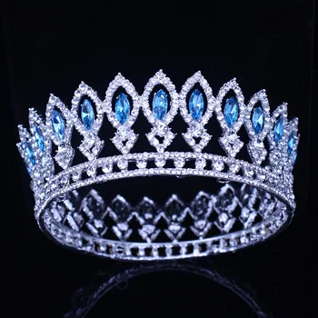 Vintage Crystal Svatební Čelenky a Korunky Královny Svatební Hlava Diadema pokrývka hlavy Nevěsty Princezna Ženy, Vlasy, Šperky, Doplňky