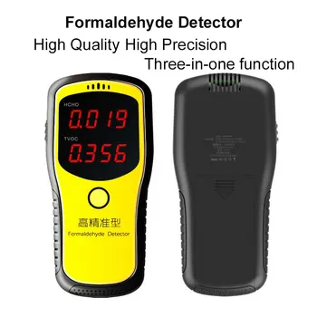 Přenosné digitální formaldehyd detektor Domácnosti HCHO Benzen detekce TVOC ovzduší sledování kvality plynu analyzátor Tester Meter