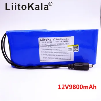 HK LiitoKala 12V 9800mAh 18650 DC 12V 12.6 V Super Dobíjecí Pack pro CCTV kamery video Baterie Přenosný