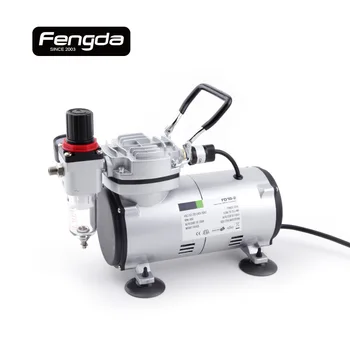 Fengda FD18-2 olej zdarma pístový kompresor AS1202 mini čerpadlo pro tetování tělové barvy dort zdobí vzduchové nářadí
