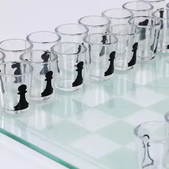 25cm/35cm Chess Cup Hra odehrává Vývoji Desky, Šachy, Karty, Víno Pohár Hra Malé Sklenice Šachy