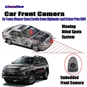 Auto Přední Kamera Pro Toyota 4Runner Camry Corolla RAV4 Prius Není Zadní Pohled Zálohování Parkovací Kamera HD CCD Noční Vidění