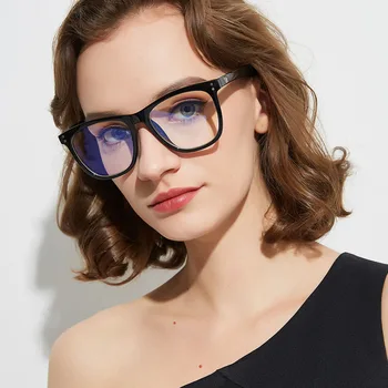 Počítačové Brýle Transparentní Pro Ženy, Muže Podívaná Rám Anti Blue Ray Jasné, Módní Brýle Oversize Modré Světlo Blokování