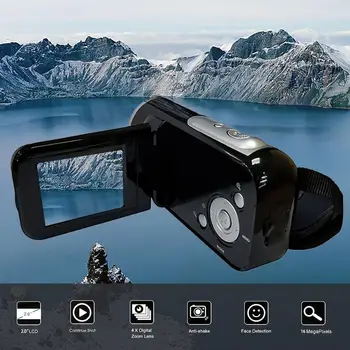 EastVita 2 palcový TFT LCD HD 1080P 16MP 4x Digitální Zoom Videokamera Video DV Kamera 16MP CMOS Senzor, 2 Barvy