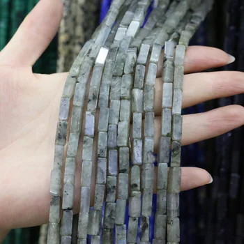 Přírodní Kámen Rozptýlené Korálky Acháty Lapis lazuli Ametysty Řetězec Korálky pro Výrobu Šperků DIY Náhrdelník Náramek 4x13mm
