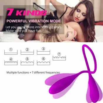 Sexuální Hračky pro ženy, Double Dildo, Anální Vibrátory Muži 7 Rychlostí Vibrační Vajíčka pro Dospělé Dobíjecí Masturbator Klitoris Stimulátor