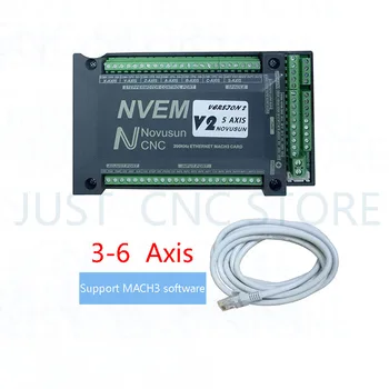 CNC MACH3 NVEM 4 osy řadič Ethernet port krokový motor pohyb ovládání karta rytí stroj regulátor otáček dc 200KHZ
