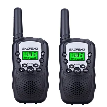 2ks Baofeng BF-T3 UHF462-467MHz 8 Kanálový Přenosný obousměrný 10 Volání Tóny Rádiový Vysílač pro Děti Rádio Kluk Walkie Talkie