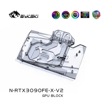 Bykski 3090 GPU Vodní Chladící Blok Pro NVIDIA RTX3090 Zakladatel Edition, Grafická Karta Kapalina Chladnější Systému, N-RTX3090FE-X-V2