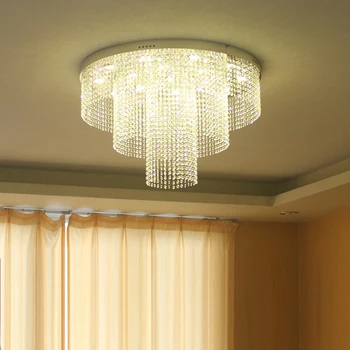 3 vrstvy křišťálové stropní svítidlo moderní plafonnier AC110V 220v LED křišťálové světlo obývací pokoj světel