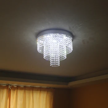 3 vrstvy křišťálové stropní svítidlo moderní plafonnier AC110V 220v LED křišťálové světlo obývací pokoj světel