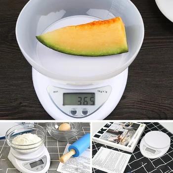 Kuchyňská Elektronická váha Přesné Mini Domácnost, Vaření Pečené 5 KG Gram Měřítku Elektronická váha