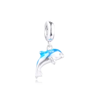 Třpytivé Delfín Houpat Kouzlo pro Výrobu Šperků 2020 Módní Šperky DIY Korálky Fit Náramek & Náhrdelník