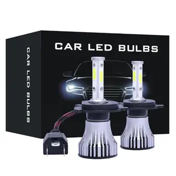 LED Reflektor Žárovky 12000LM H4 H7 H11 HB3 HB4 9004 HB5 9012 5202 6000K Automotive Car Styling SVĚTLO 4-STRANĚ COB 12V X7
