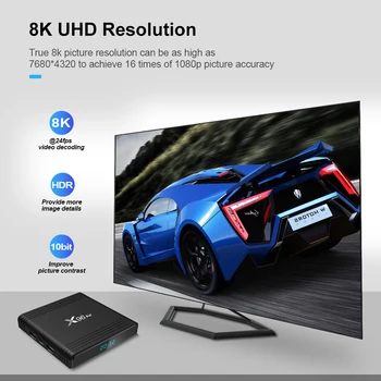 Nový 8K Android TV Box X96 Vzduchu Amlogic S905X3 Android 9.0 S Dual Band WI-fi Podpora Bluetooth Remote Voice Youtube Set top box