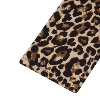 Leopardí Košile Halenka 2021 - Zimní Dámské Tuniky Sexy Rozdělit Klubu Strany Dlouhé Topy Ležérní Dlouhý Rukáv Halenky Blusas Plus Velikosti
