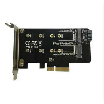 NGFF M. 2 pro PCI-E karty adaptéru PCI-E X4 pro NGFF SSD pevný disk, karty adaptéru B tlačítko+M KLÍČ Riser Card Modul
