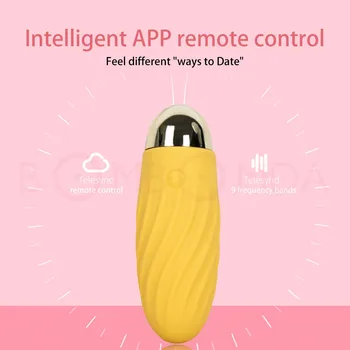 9 Rychlost Silikonová Kulka Vejce Vibrátory pro Ženy APP Bezdrátové Dálkové ovládání Vibrační USB Nabíjecí Masážní Míč Dospělý Sex Hračky