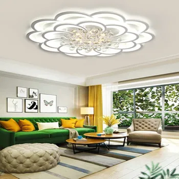 IKVVT Nordic lampa kreativní osobnost ložnice obývací pokoj stropní svítidlo moderní minimalistický romantický pokoj led lampa crystal
