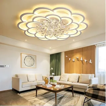 IKVVT Nordic lampa kreativní osobnost ložnice obývací pokoj stropní svítidlo moderní minimalistický romantický pokoj led lampa crystal