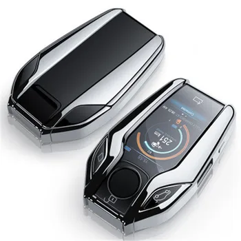 Auto Klíč Kryt Pouzdro LED Displej Dálkové klíčenky Pouzdro Vhodné Pro BMW X1 X3 X4 X5 I8 GT F48 G38 G30 G31 Klíč, ochranný Kryt