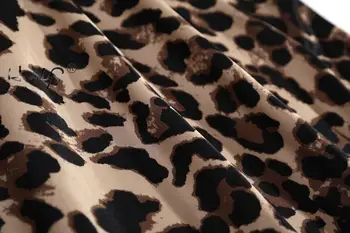 Dámské šaty a Chemise Sada Župan Leopard Pyžamo Femme Pyžamo Soft-Stretch Knit Pijama Mujer oblečení na Spaní Župan noční Košile Sady