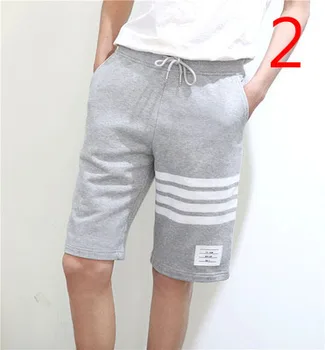 Pánské jednobarevné ležérní kalhoty korejské beach kalhoty trend pět kalhoty, letní kalhoty kalhoty