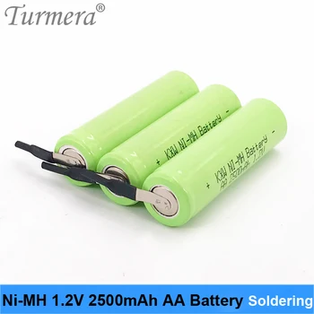 Ni-MH 1,2 V 2,5 Ah 2500mah AA Baterie pro Holení holicí Strojek Dobíjecí AA Baterie Oblek pro zubní Kartáček Náhradní Turmera m14