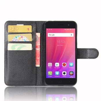 Peněženka Cover Držitele Karty Telefon Případech pro ZTE A520 /ZTE Blade A520 Pu Kožené Pouzdro Ochranný Shell
