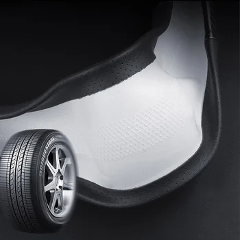 Univerzální 15 inch Velikost M Uhlíkových Vláken Kůže Non-slip prodyšné Auto Volant Kryt Pro Mitsubishi Série