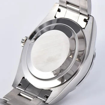 Parnis 39,5 mm, Modrý Ciferník Pánské Mechanické Hodinky, Automatické Hnutí Náramek z Nerezové Oceli muži hodinky 2020 s box dárek Hodiny
