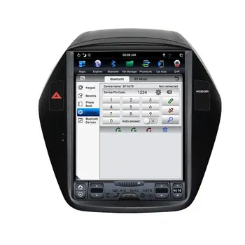 ZWNAV IPS Vertikální obrazovky Android 10 4G128G Pro Hyundai IX35 2009-Auto GPS Navigace Multimediální Přehrávač, Stereo Auto Rádio