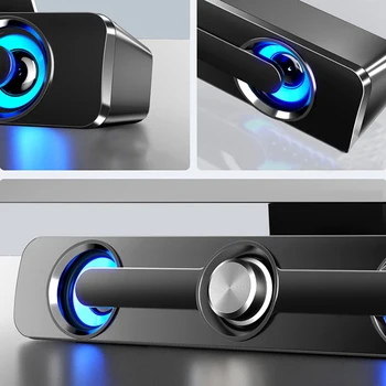 2020 TV Sound Bar USB Kabelové a Bezdrátové Bluetooth Domácí Kino FM Rádio Surround SoundBar pro PC TV Reproduktor pro Počítač