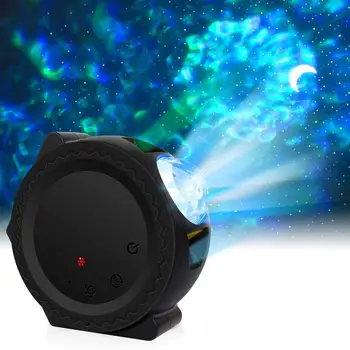 LED 3 v 1 6 barev vlny oceánu hvězdnou oblohu projektor laser star měsíc noční světlo galaxie mlhovina lampa hudbu, hlasové ovládání pro děti