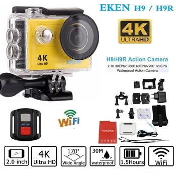 Původní EKEN H9 / H9R Akční kamera dálkové Ultra HD 4K Wi-fi 1080P/60fps 2.0 LCD 170D Helmu Cam jít 30M vodotěsné pro fotoaparát
