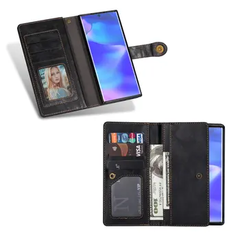 Multifunkční Peněženka Etui pro Samsung Poznámka 20 Ultra Pouzdro S 20 S10 S10e S9 S8 S20 Plus Flip pro Samsung Galaxy Note 10 Případě Coque
