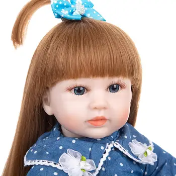 Život Jako Silikonové Reborn Baby Panenky 48cm Batole Princezna Děti Playmate Doll Soft Real Touch Dárek Hračka Dárek Pro Narozeniny, Vánoce