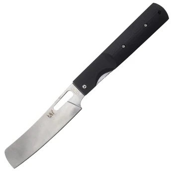 Profesionální 440A Nerezové Oceli Skládací Nůž Black G10 Rukojeť Venkovní Camping Nůž Vysoce Kvalitní Kuchyňské Kapesní Nůž