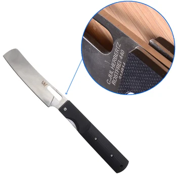 Profesionální 440A Nerezové Oceli Skládací Nůž Black G10 Rukojeť Venkovní Camping Nůž Vysoce Kvalitní Kuchyňské Kapesní Nůž