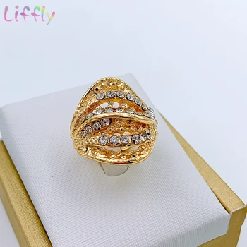 Dubaj Módní Šperky Sady Leaf Náhrdelník Zlatý Náramek Strany Ženy Jetel Náušnice Svatební Krystalu Prsten Šperky