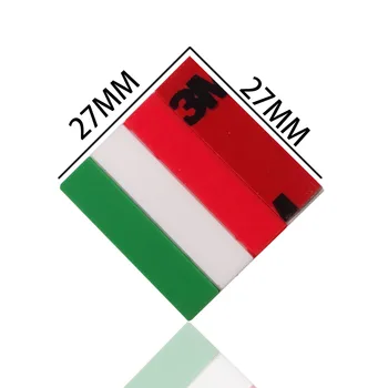 10ks italské vlajky Dekorace Znak Auto, Dveře, Kufr, přední mřížka Na Alfa Romeo 4C Giulia, Giulietta 159 156 MITO Stelvio 147 GT
