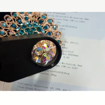 Optické Zvětšení 10x 21 mm Kapesní Šperky Lupy Přenosné Světelné Šperk Lupa Šperky Lupa s LED Světlem