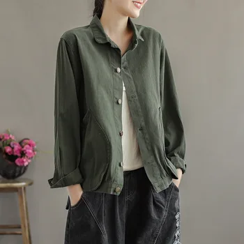 Max LuLu Nový 2020 Korejský Módní Styl Podzim Ženy Vintage Kabáty Dámské Ležérní Volné Vesty Ženy Nadrozměrné Bavlna Streetwear