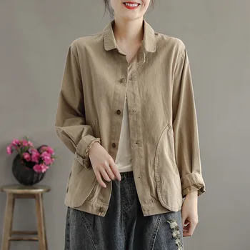 Max LuLu Nový 2020 Korejský Módní Styl Podzim Ženy Vintage Kabáty Dámské Ležérní Volné Vesty Ženy Nadrozměrné Bavlna Streetwear