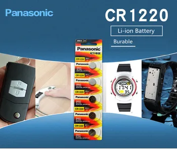 100KS/HODNĚ Originální Panasonic CR1220 knoflíkové Baterie CR 1220 3V Lithiové knoflíkové Baterie BR1220 DL1220 ECR1220 LM1220